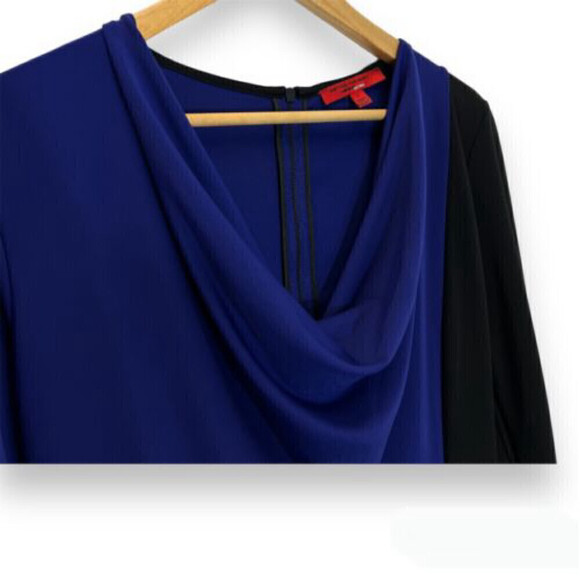 Narciso Rodriguez Design Nation Dress Color Block Waterfall Cowl Neck S Small - Picture 3 of 6